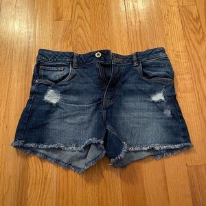 Zara Dark Wash Denim Shorts